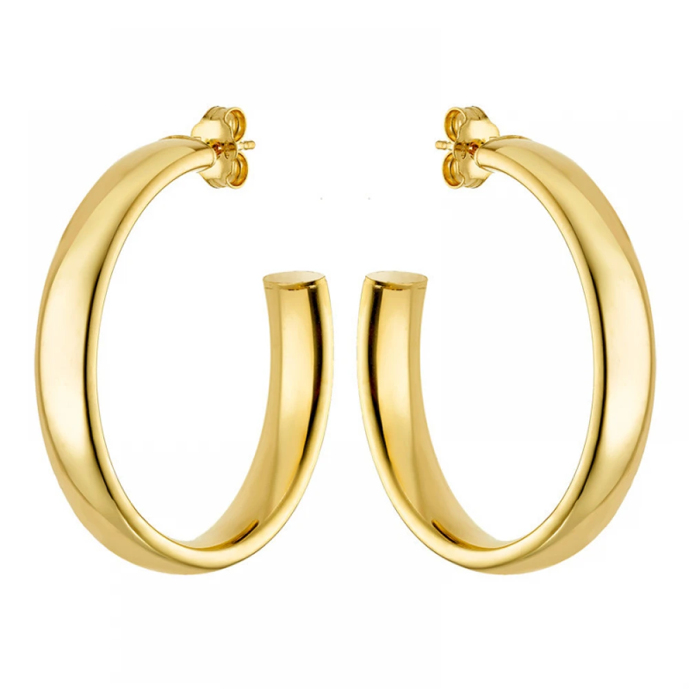 VOGUE 925 Ασήμι Σκουλαρίκια Επιχρυσωμένα Κρίκοι 20173871201