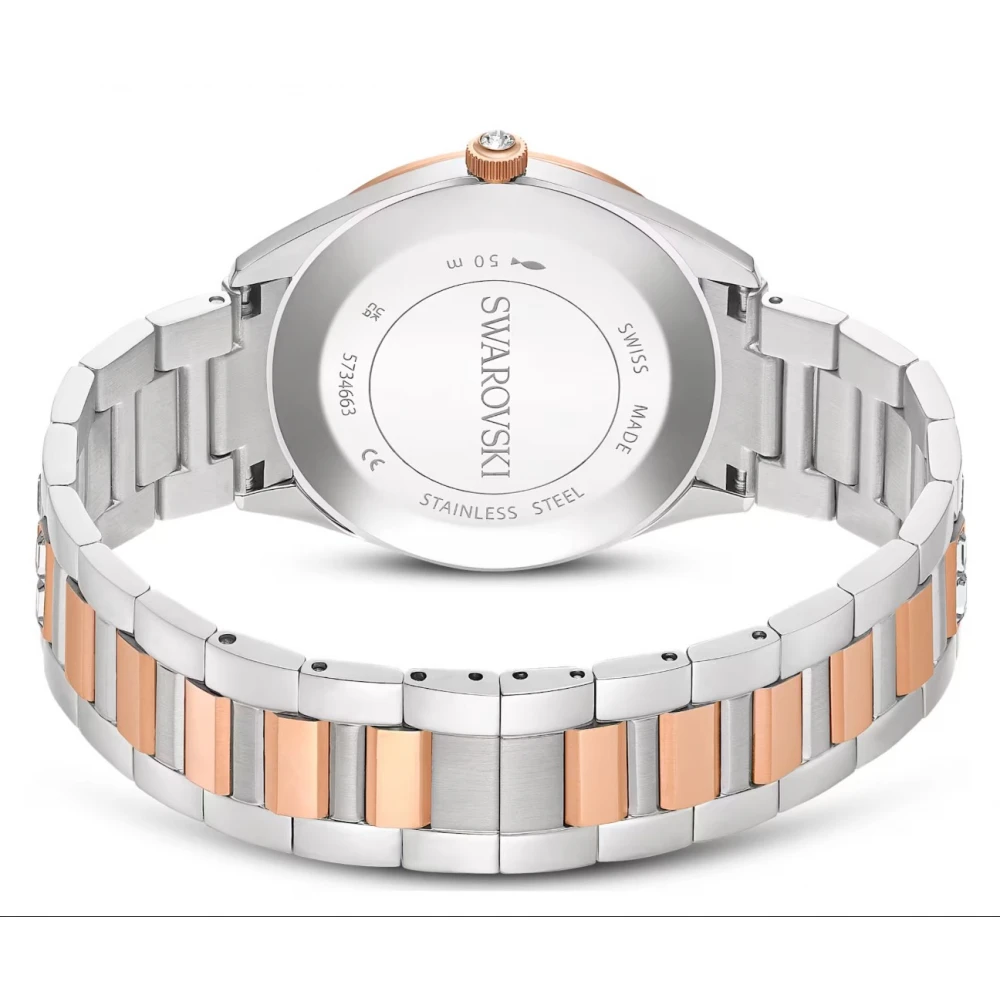 SWAROVSKI Ρολόι Matrix Date με μπρασελέ από Ανοξείδωτο Ατσάλι σε Δύο Τόνους, Φινίρισμα από διάφορα Μέταλλα 5734663