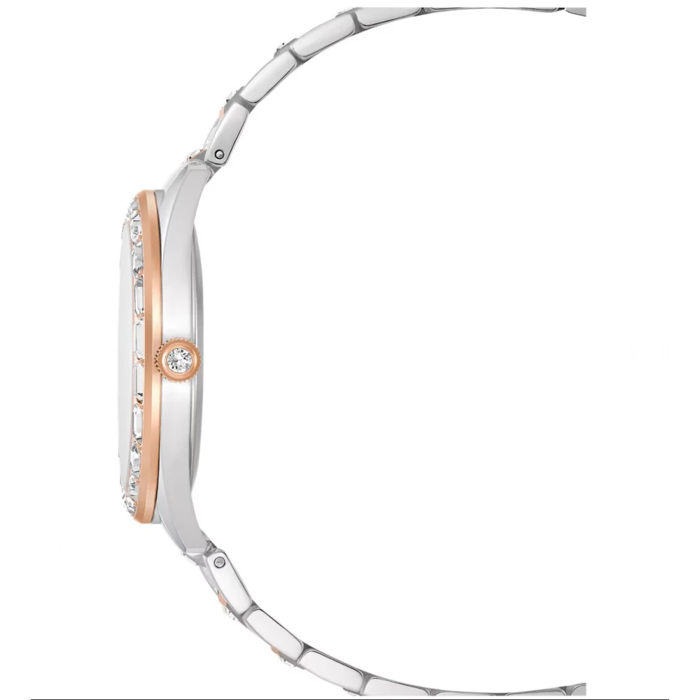SWAROVSKI Ρολόι Matrix Date με μπρασελέ από Ανοξείδωτο Ατσάλι σε Δύο Τόνους, Φινίρισμα από διάφορα Μέταλλα 5734663
