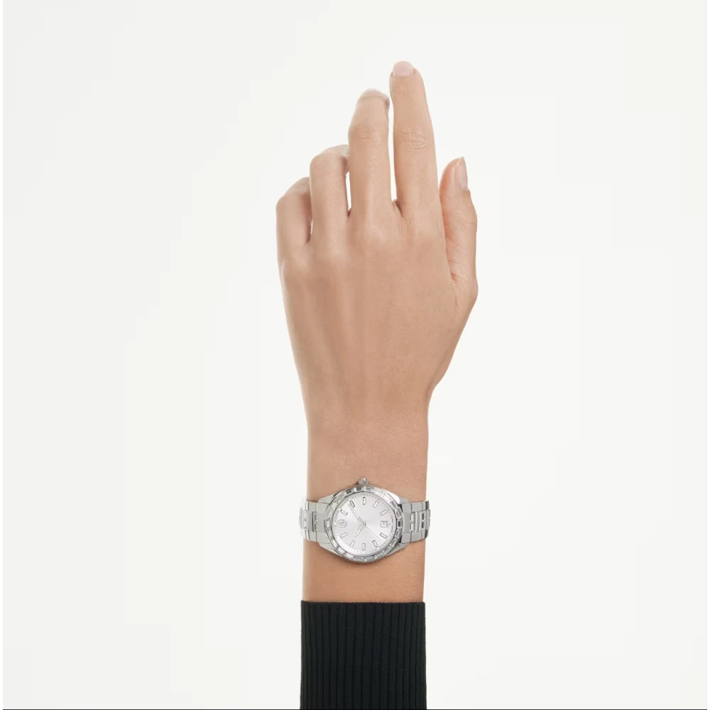 SWAROVSKI Ρολόι Matrix Date με μπρασελέ από Ανοξείδωτο Ατσάλι σε Ασημί Τόνο 5734665