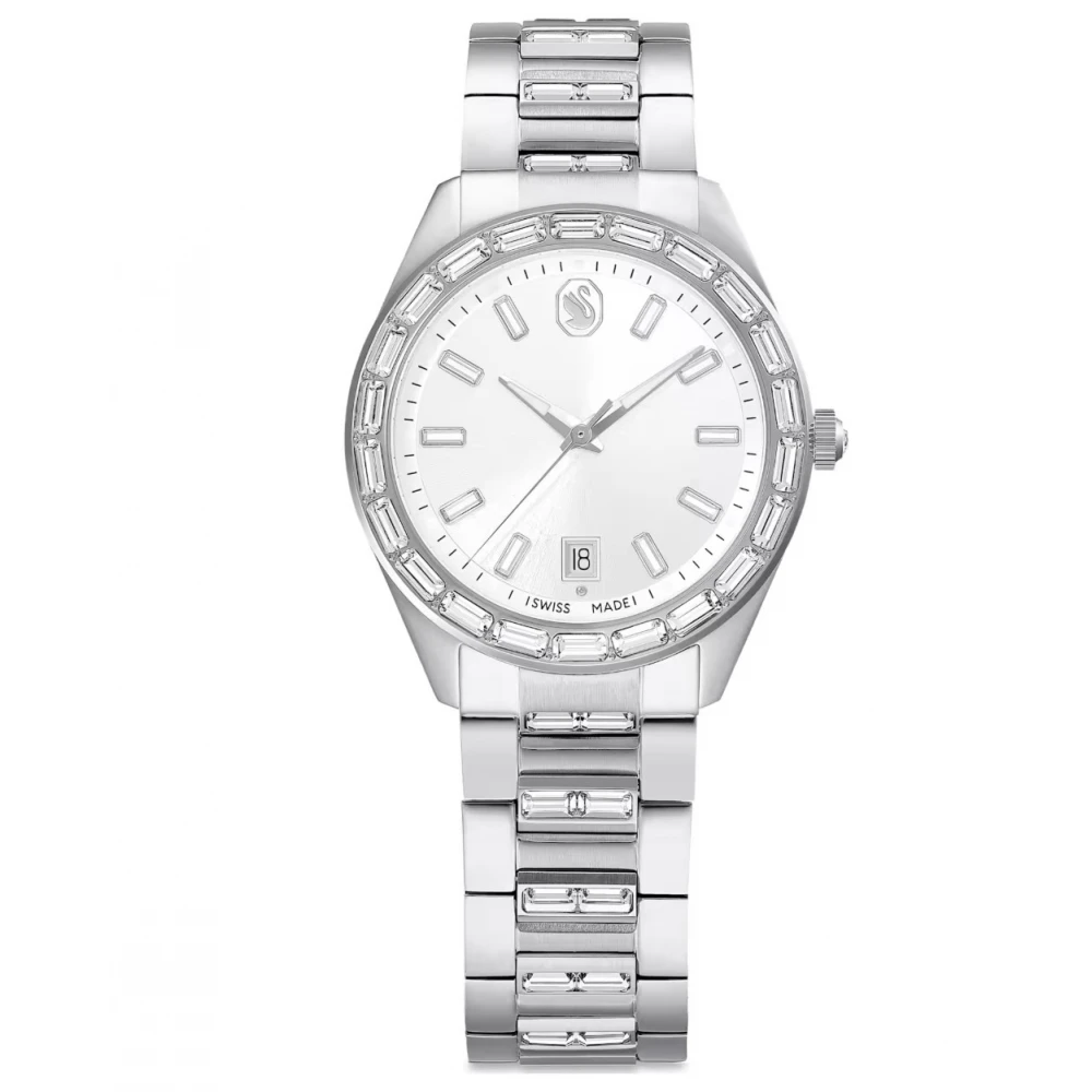 SWAROVSKI Ρολόι Matrix Date με μπρασελέ από Ανοξείδωτο Ατσάλι σε Ασημί Τόνο 5734665