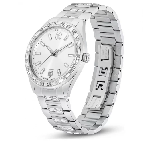 SWAROVSKI Ρολόι Matrix Date με μπρασελέ από Ανοξείδωτο Ατσάλι σε Ασημί Τόνο 5734665