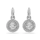 SWAROVSKI Σκουλαρίκια-Σταγόνα Sublima, Στρογγυλή κοπή, Λευκά, Επιμετάλλωση Ροδίου, 5738193