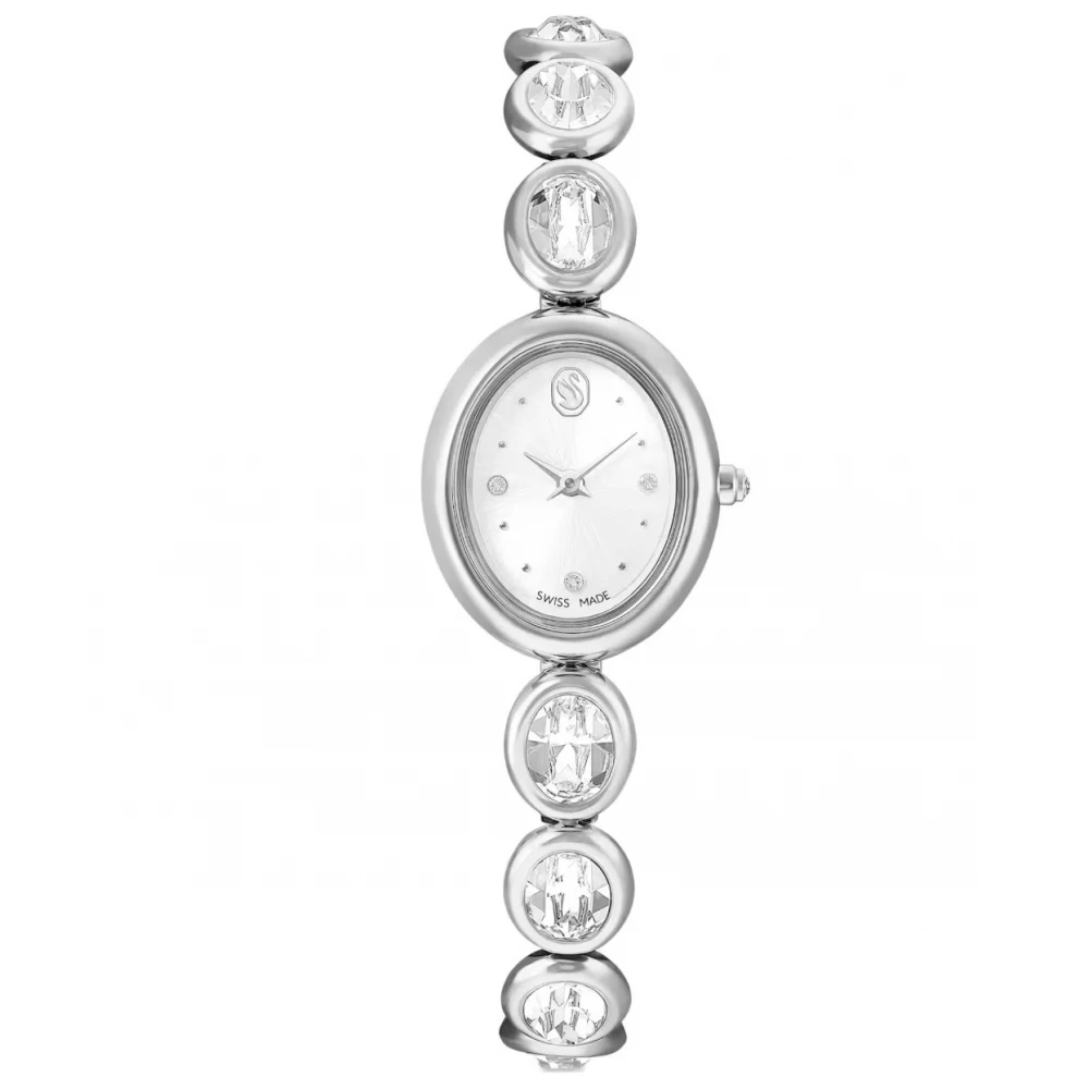 SWAROVSKI Imber Oval Eλβετικής κατασκευής, Μπρασελέ από Ανοξείδωτο Ατσάλι, Ασημί τόνος, 5740826