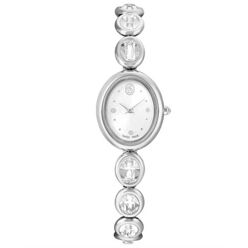SWAROVSKI Imber Oval Eλβετικής κατασκευής, Μπρασελέ από Ανοξείδωτο Ατσάλι, Ασημί τόνος, 5740826