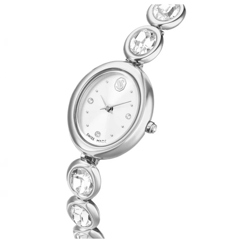 SWAROVSKI Imber Oval Eλβετικής κατασκευής, Μπρασελέ από Ανοξείδωτο Ατσάλι, Ασημί τόνος, 5740826