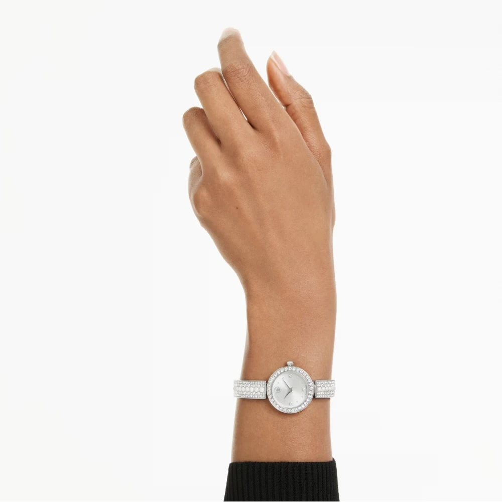 SWAROVSKI Matrix Pearl Bangle Eλβετικής κατασκευής, Κρυστάλλινο μπρασελέ, σε Ασημί τόνο 5743680