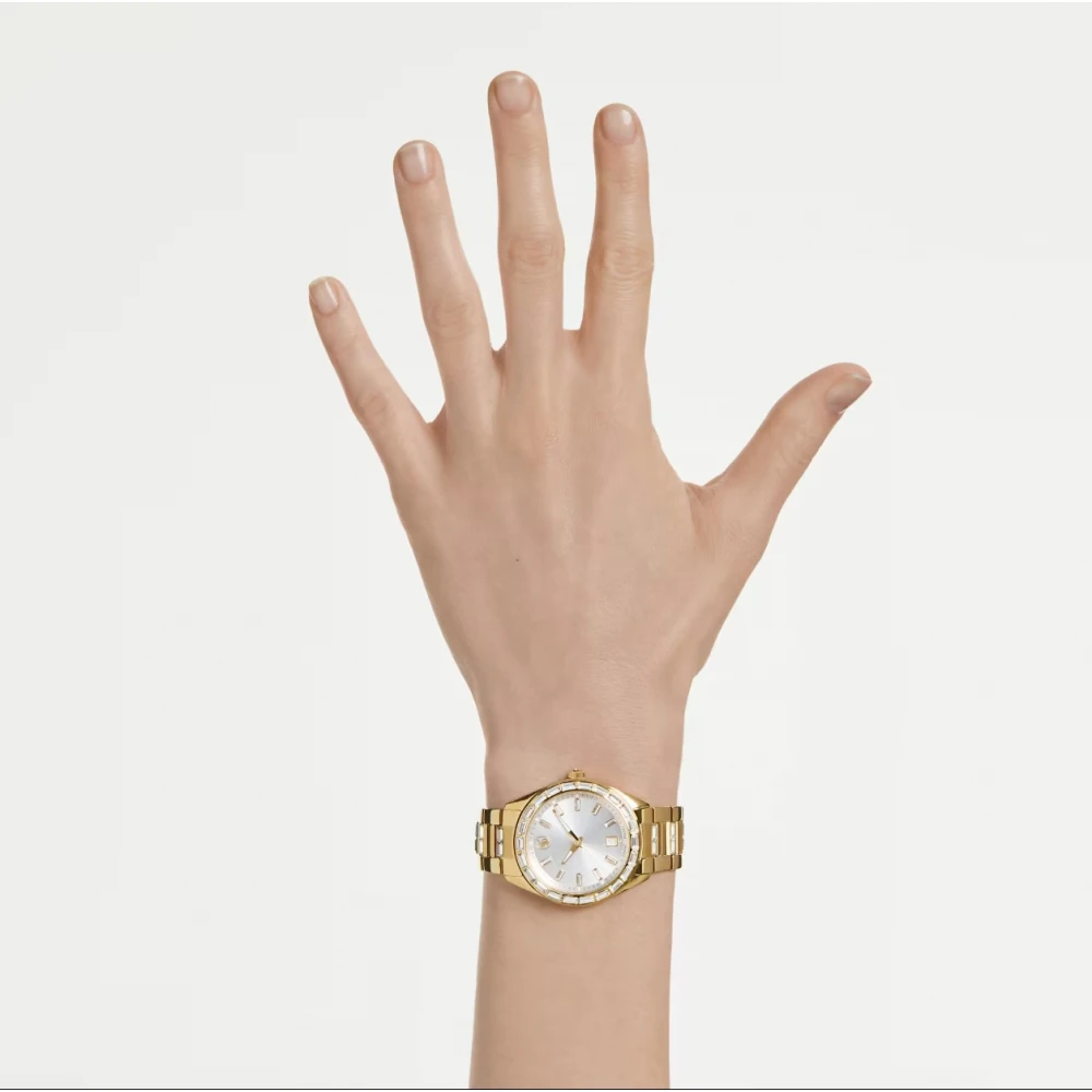 SWAROVSKI Ρολόι Matrix Date με μπρασελέ από Ανοξείδωτο Ατσάλι σε Χρυσό Τόνο 5745534