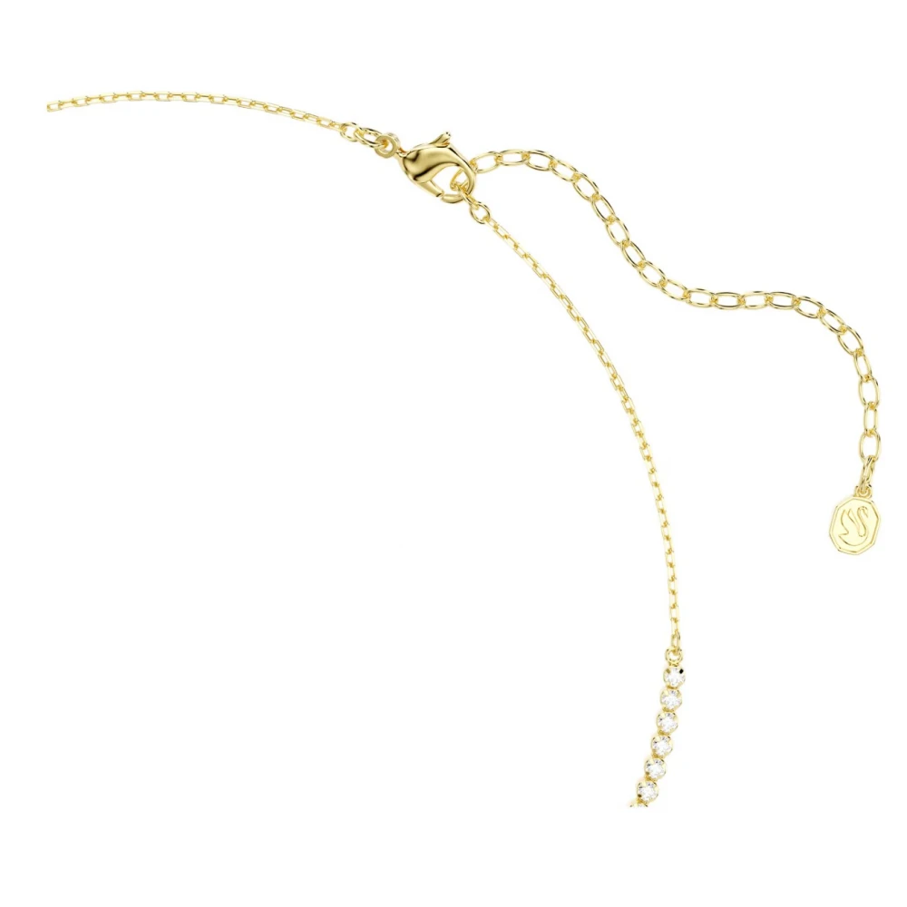 SWAROVSKI Κολιέ Mesmera, Μίξη Κοπών,  Λευκό, Επιμετάλλωση με χρυσό 18K 5747931