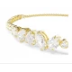 SWAROVSKI Mesmera Βραχιόλι, Επιμετάλλωση σε χρυσό 18Κ, Μικτή κοπή, Λευκό 5747939