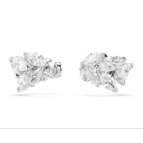 SWAROVSKI Σκουλαρίκια Mesmera Κοπή Marquise, Λευκά, Επιμετάλλωση ροδίου 5747998
