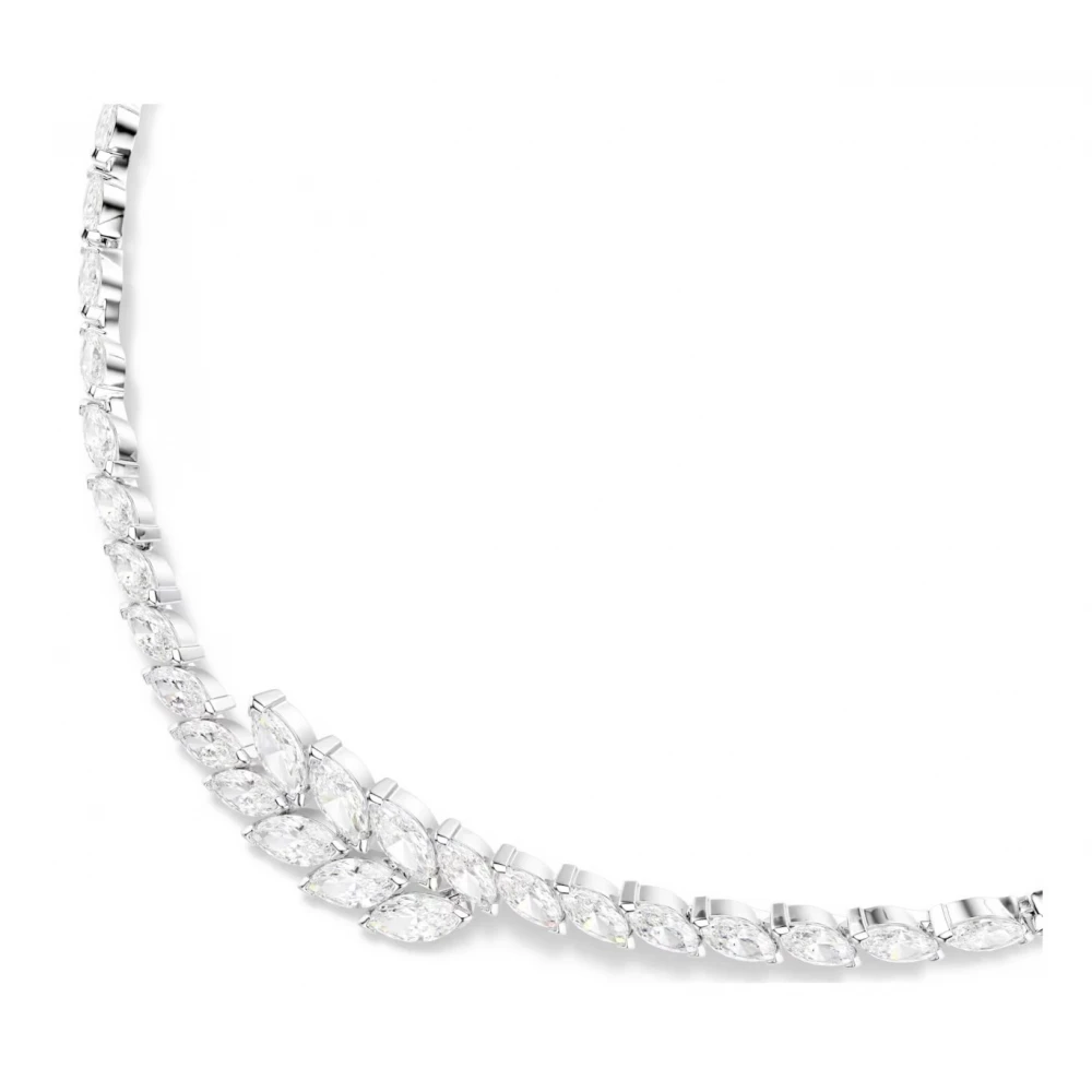 SWAROVSKI Κολιέ Mesmera Marquise κοπή, Λευκό, Επιμετάλλωση ροδίου 5748004
