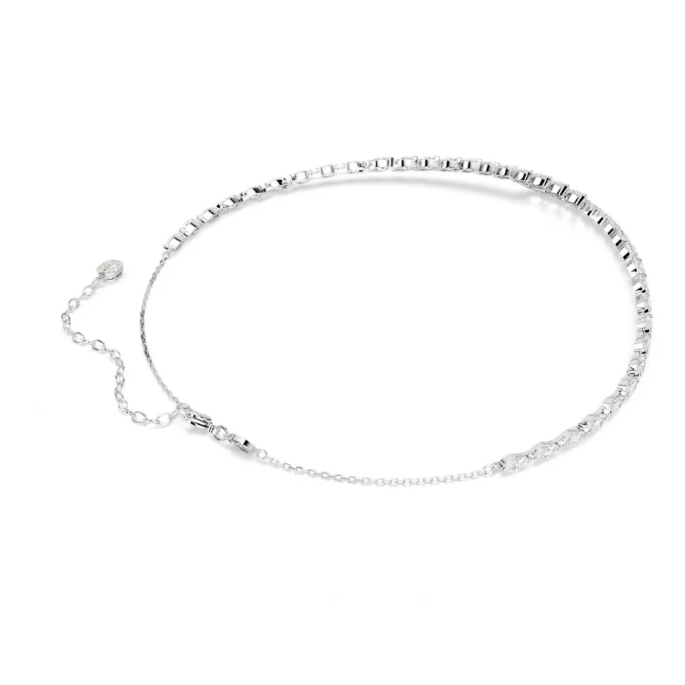 SWAROVSKI Κολιέ Mesmera Marquise κοπή, Λευκό, Επιμετάλλωση ροδίου 5748004