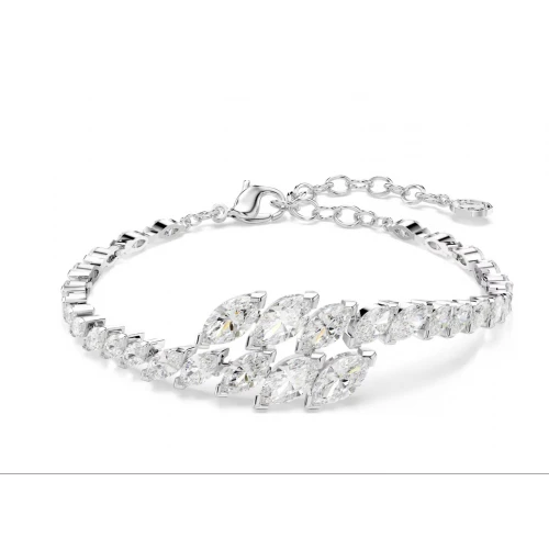 SWAROVSKI Βραχιόλι Mesmera Κοπή Marquise, Λευκό, Επιμετάλλωση ροδίου 5748014