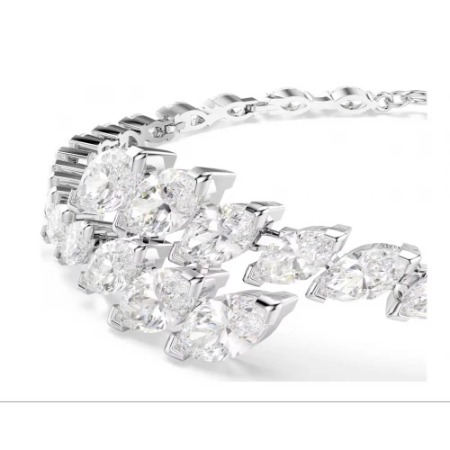SWAROVSKI Βραχιόλι Mesmera Κοπή Marquise, Λευκό, Επιμετάλλωση ροδίου 5748014