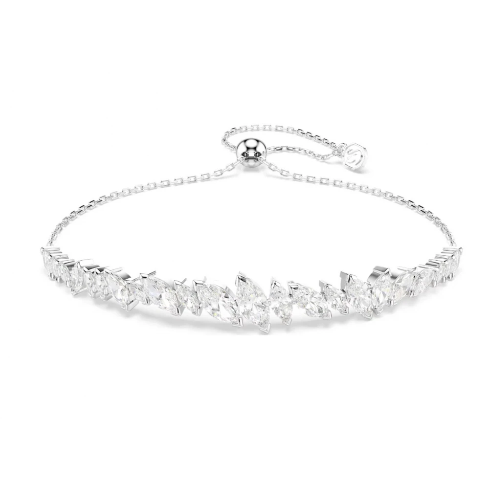 SWAROVSKI Βραχιόλι Mesmera Κοπή Marquise, Λευκό, Επιμετάλλωση ροδίου 5748650