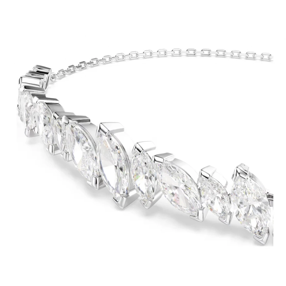 SWAROVSKI Βραχιόλι Mesmera Κοπή Marquise, Λευκό, Επιμετάλλωση ροδίου 5748650