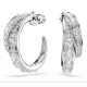 SWAROVSKI Κρίκοι Vienna Μείξη κοπών, Λευκά, Επιμετάλλωση ροδίου 5749069