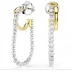 SWAROVSKI Σκουλαρίκια Hyperbola, Μίξη Κοπών, Λευκά, Επιμετάλλωση από Διάφορα Μέταλλα 5749366