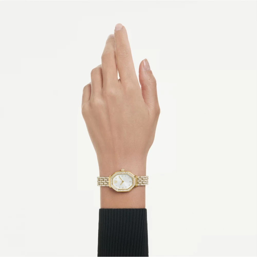 SWAROVSKI Dextera Octagon Με Μεταλλικό Μπρασελέ από Ανοξείδωτο Ατσάλι και Κρύσταλλα σε Χρυσό Τόνο 5749453