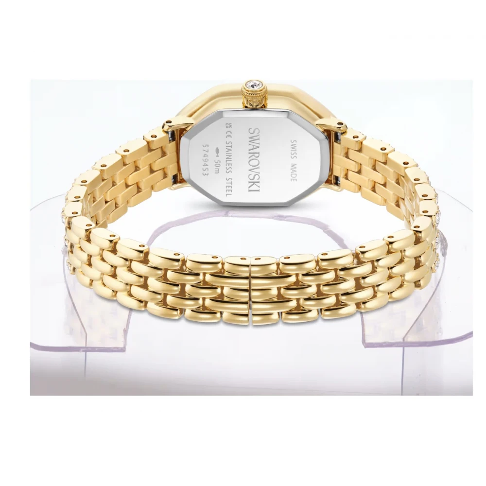 SWAROVSKI Dextera Octagon Με Μεταλλικό Μπρασελέ από Ανοξείδωτο Ατσάλι και Κρύσταλλα σε Χρυσό Τόνο 5749453