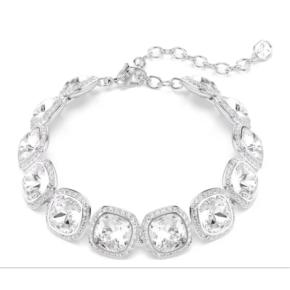 SWAROVSKI Una Angelic Βραχιόλι, Cushion Κοπή, Λευκό, Επιροδιωμένο 5751558