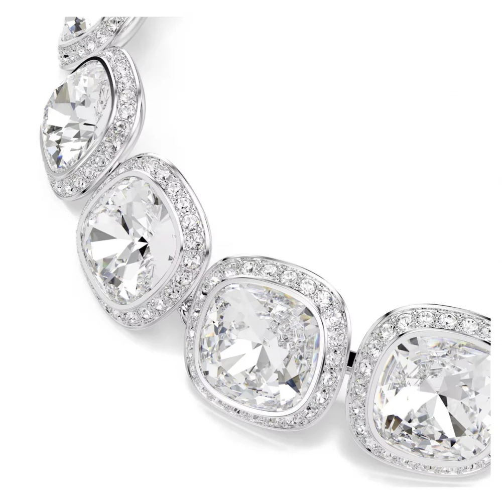 SWAROVSKI Una Angelic Βραχιόλι, Cushion Κοπή, Λευκό, Επιροδιωμένο 5751558
