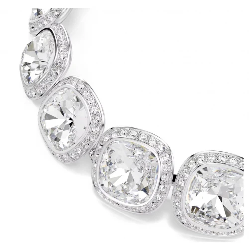 SWAROVSKI Una Angelic Βραχιόλι, Cushion Κοπή, Λευκό, Επιροδιωμένο 5751558