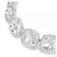 SWAROVSKI Una Angelic Βραχιόλι, Cushion Κοπή, Λευκό, Επιροδιωμένο 5751558