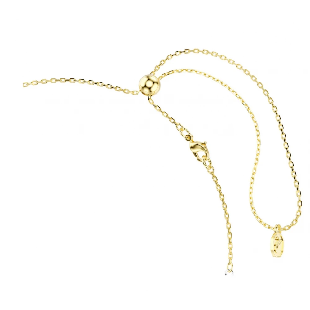 SWAROVSKI Κολιέ Hyperbola, Σχήμα Υ, Στρογγυλή Κοπή, Λευκό, Κόμπος, Φινίρισμα από διάφορα Μέταλλα 5752854