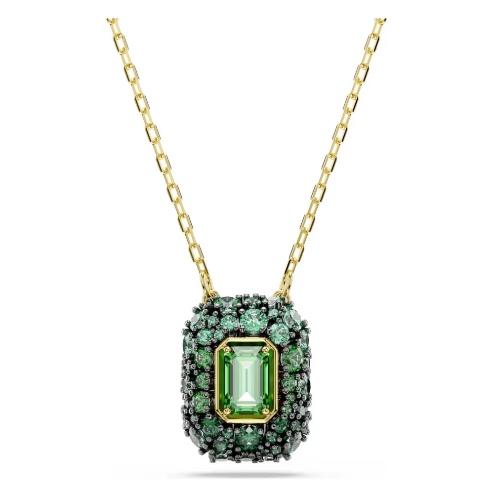 SWAROVSKI Μενταγιόν Sublima, Οκτάγωνη κοπή, Πράσινο, Επιμετάλλωση σε Χρυσό 18K 5752884