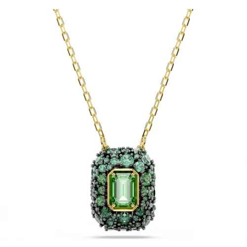 SWAROVSKI Μενταγιόν Sublima, Οκτάγωνη κοπή, Πράσινο, Επιμετάλλωση σε Χρυσό 18K 5752884