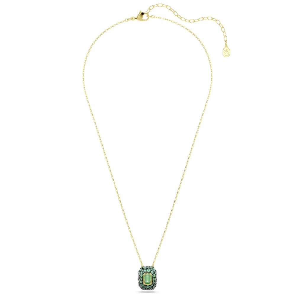 SWAROVSKI Μενταγιόν Sublima, Οκτάγωνη κοπή, Πράσινο, Επιμετάλλωση σε Χρυσό 18K 5752884