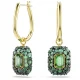SWAROVSKI Sublima Σκουλαρίκια-σταγόνα Οκτάγωνη Κοπή, Πράσινο, Επιμετάλλωση σε Χρυσό 18Κ 5752890
