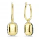 SWAROVSKI Sublima Σκουλαρίκια-σταγόνα Οκτάγωνη Κοπή, Πράσινο, Επιμετάλλωση σε Χρυσό 18Κ 5752890