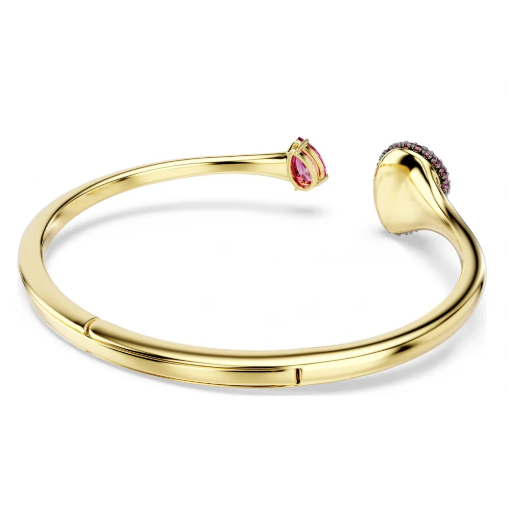 SWAROVSKI Άκαμπτο βραχιόλι Sublima, Pear Κοπή, Κόκκινο, Επιμετάλλωση σε Χρυσό 18K 5752895