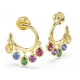 SWAROVSKI Σκουλαρίκια Κρίκοι Imber Μικτή κοπή, Πολύχρωμα, Επιχρυσωμένο σε Χρυσό 18Κ 5753263