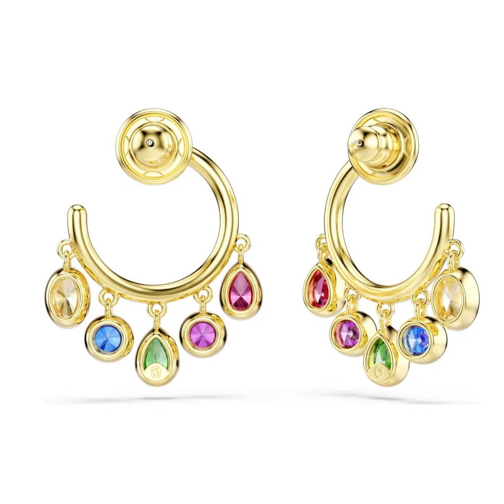 SWAROVSKI Σκουλαρίκια Κρίκοι Imber Μικτή κοπή, Πολύχρωμα, Επιχρυσωμένο σε Χρυσό 18Κ 5753263