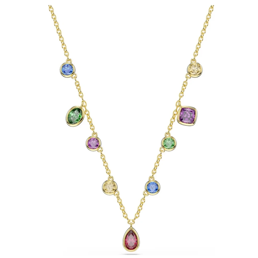 SWAROVSKI Κολιέ imber Μίξη κοπών, Πολύχρωμο, Επιμετάλλωση σε χρυσό 18K 5753274