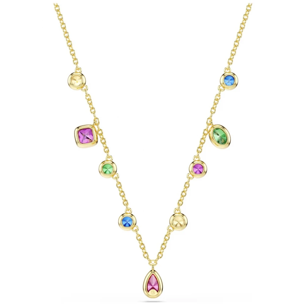 SWAROVSKI Κολιέ imber Μίξη κοπών, Πολύχρωμο, Επιμετάλλωση σε χρυσό 18K 5753274