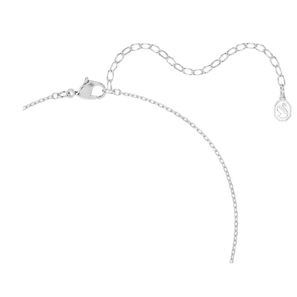 SWAROVSKI Κολιέ Matrix Στρογγυλή κοπή, Λευκό, Επιμετάλλωση ροδίου 5753568