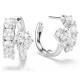 SWAROVSKI Σκουλαρίκια Κρίκοι Matrix, Στρογγυλή Κοπή, Λευκοί, Επιροδιωμένοι 5753572