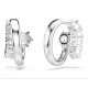 SWAROVSKI Σκουλαρίκια Κρίκοι Matrix, Στρογγυλή Κοπή, Λευκοί, Επιροδιωμένοι 5753572