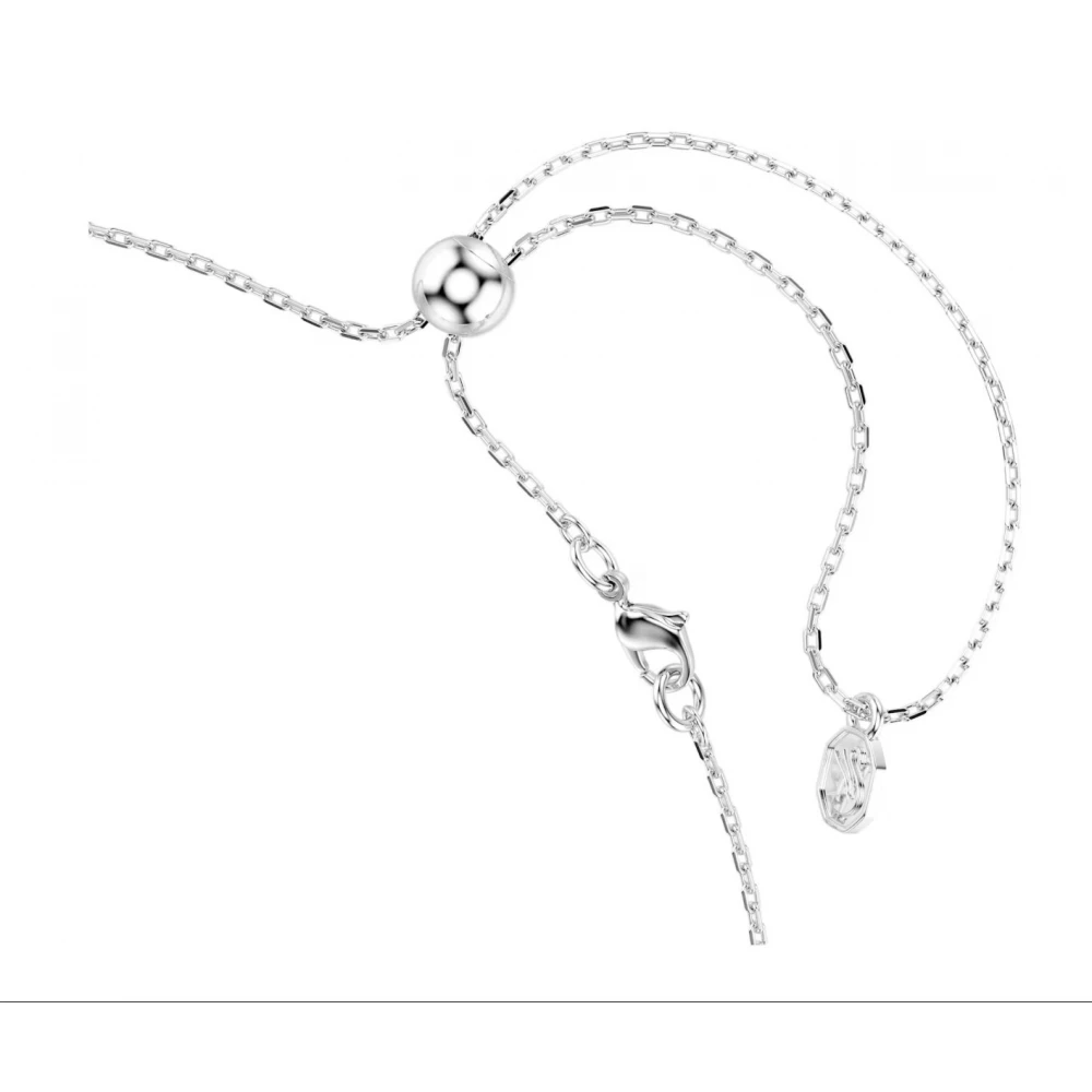 SWAROVSKI Κολιέ Matrix Στρογγυλή κοπή, Λευκό, Επιμετάλλωση ροδίου 5754020