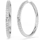 SWAROVSKI Dextera Κρίκοι, Στρογγυλή Κοπή, Λευκοί, Επιροδιωμένα 5754156