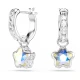 SWAROVSKI Σκουλαρίκια-σταγόνα Chroma Μίξη κοπών, Λευκά, "Αστέρι" Επιμετάλλωση ροδίου 5754172