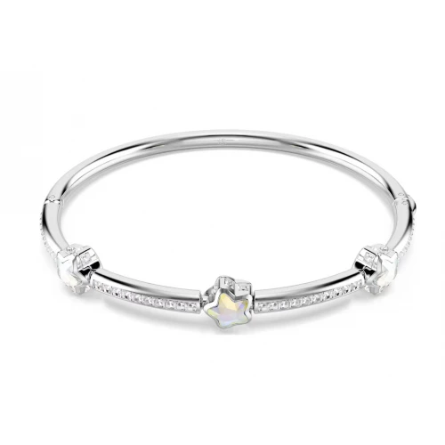 SWAROVSKI Chroma Άκαμπτο Βραχιόλι, Αστέρι, Λευκό, Μίξη Κοπών, Επιμετάλλωση Ροδίου 5754178