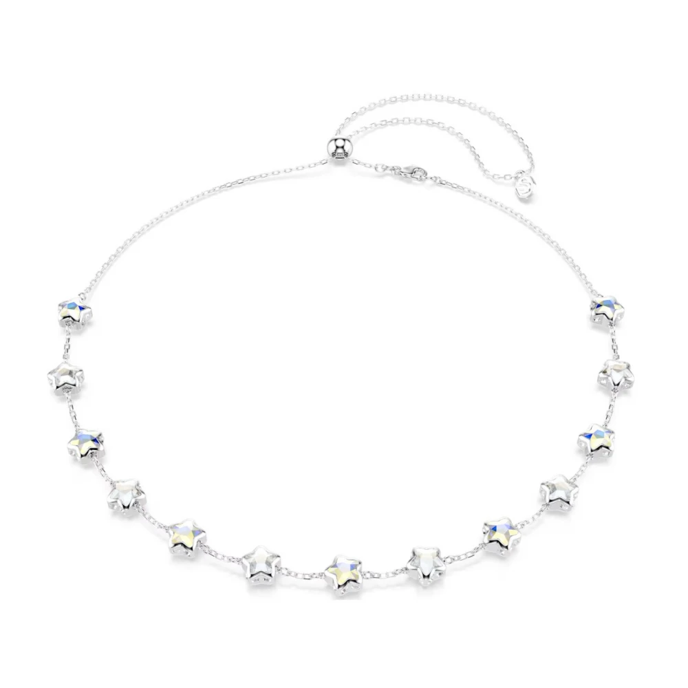 SWAROVSKI Chroma Κολιέ Μίξη Κοπών, Λευκό, Αστέρι, Επιροδιωμένο 5754183