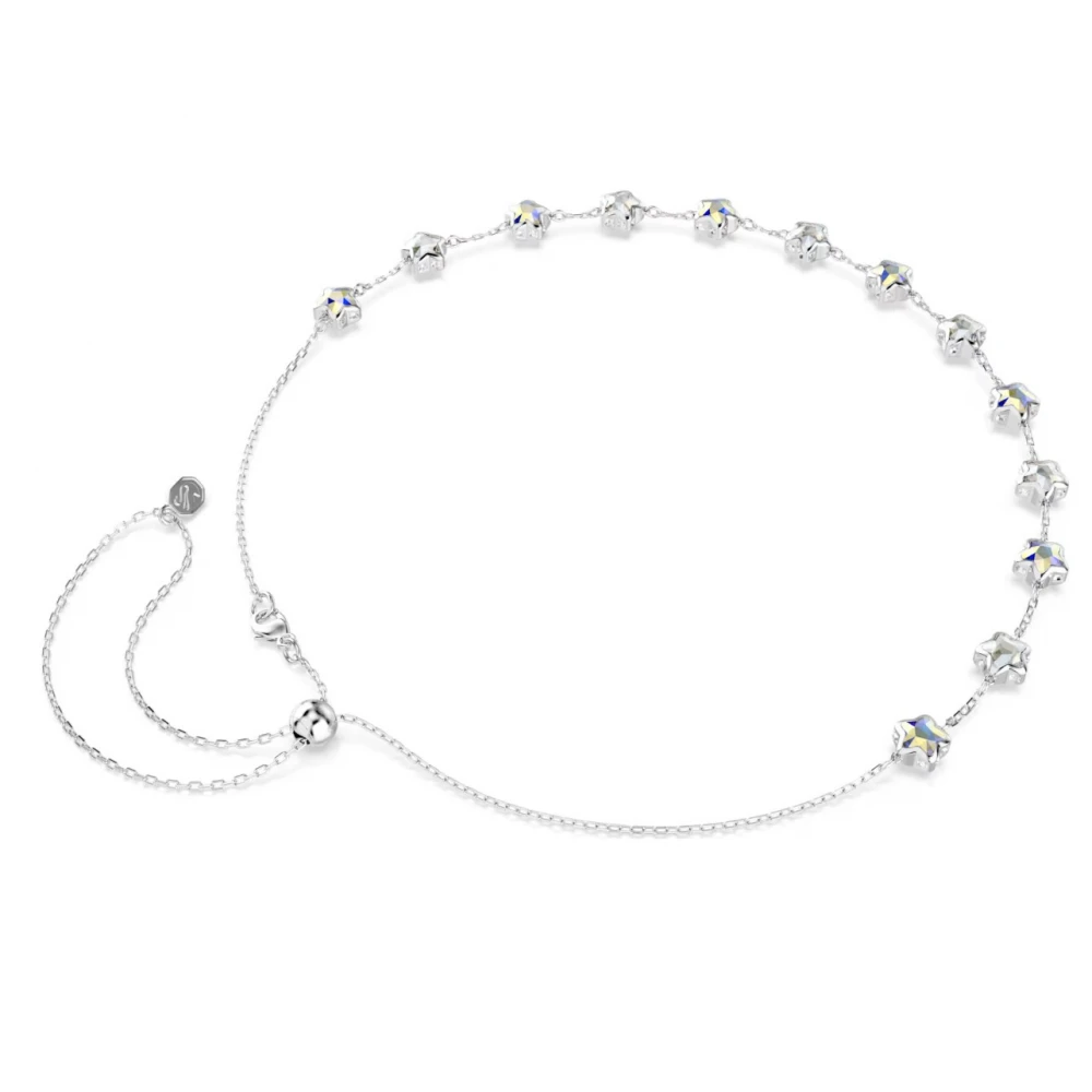 SWAROVSKI Chroma Κολιέ Μίξη Κοπών, Λευκό, Αστέρι, Επιροδιωμένο 5754183