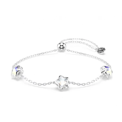 SWAROVSKI Chroma Βραχιόλι, Αστέρι, Λευκό, Μίξη Κοπών, Επιμετάλλωση Ροδίου 5754185